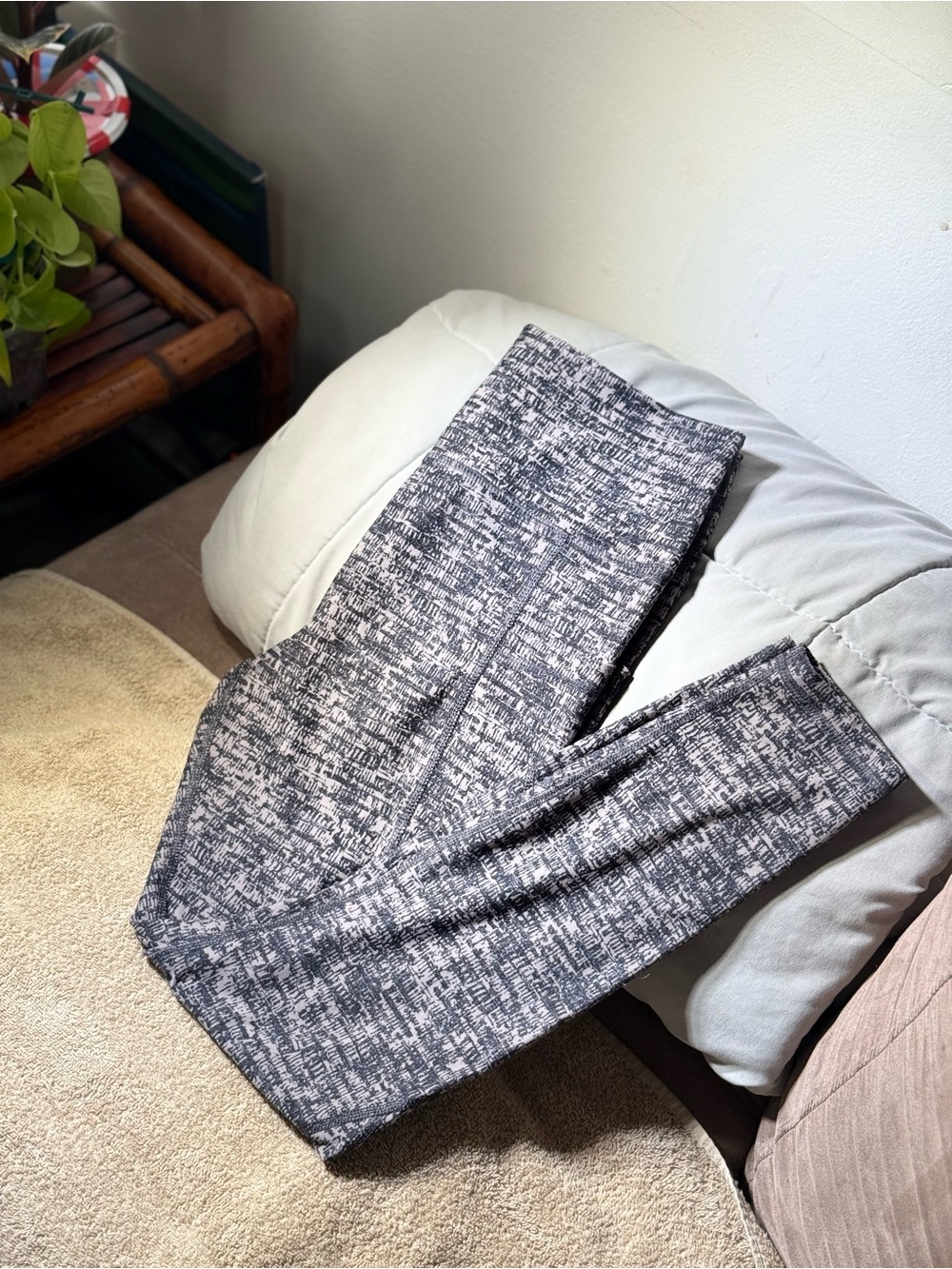 Women’s Grey Marbled Leggings - Activewear